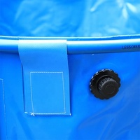 Nouvelle conception de réservoir d'aquaculture en PVC, réservoir facile à déplacer, ferme piscicole