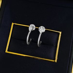 <span class=keywords><strong>Orecchini</strong></span> 925 alla moda in argento Sterling Haji <span class=keywords><strong>con</strong></span> forma di <span class=keywords><strong>serpente</strong></span> zircone cubico rodiato per festa di nozze o regalo - Product Image 6