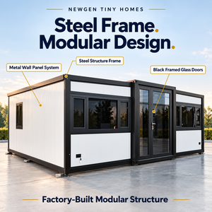 Casas Pequeñas Newgen, Casa Contenedor Prefabricada Moderna, Estructura de Acero, Diseño Modular, Forma Rectangular, Estructura Fabricada en Fábrica - Product Image 1