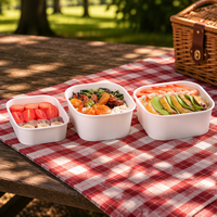 Contenants alimentaires en papier kraft recyclables personnalisables, bols à salade jetables, boîtes à lunch pour emballages à emporter