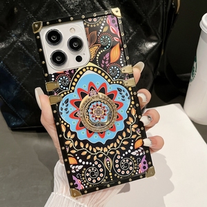 Windspiel Design Handy hülle Abdeckung für iPhone 14 15ProMax, Für iPhone Blumen hülle mit <span class=keywords><strong>Ring</strong></span> halter - Product Image 5