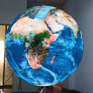 شاشة عرض ليد قابلة للدوران 360 درجة, شاشة عرض تفاعلية لعرض الفيديوهات وكرات بتقنية الكريستال السائل
