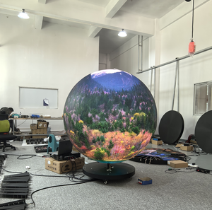 Écran d'affichage LED sphérique flexible souple en forme de boule ronde de globe numérique <span class=keywords><strong>3D</strong></span> à 360 degrés P1.25 - Product Image 4