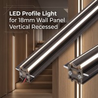Bande lumineuse LED LUBIAO pour panneaux muraux en bois, escalier, couloir, chambre d'hôtel - Garantie de 3 ans YB3001PRO-24
