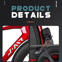 JAVA VITTORIA Aero 105 DI2, обтекаемый встроенный карбоновый каркас, закрытый углеродный диск 700C, дисковый тормоз, шоссейный велосипед