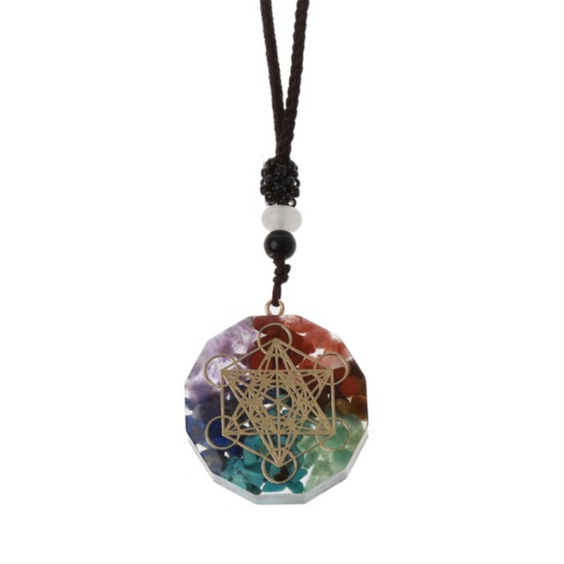 Set Collana E Bracciale Chakra In Cristalli - Pietre Naturali Per Meditazione E Guarigione Energetica - Regalo Spirituale - Foto 4