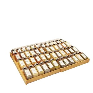 Estante para Especias de Bambú de 4 Niveles, Expandible, Rectangular, Color Madera Natural, Tipo Vertical, Organizador Multiusos con Cajones - Product Image 2