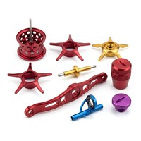 Service d'usinage CNC de haute précision, usinage par rotation sur mesure en alliage d'aluminium 6061-T6, accessoires de moulinet de pêche modifiés, anodisation