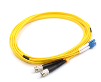 Kabel Fiber Optik FC UPC LC UPC Duplex Single Mode 9/125μm 2 Core LSZH Kuning 15m