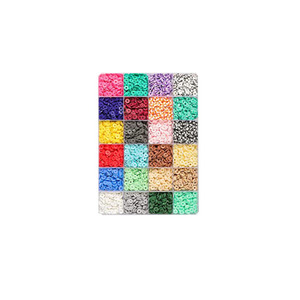 Clay Beads Bracelet Making Kit Flat Round Beads for DIY Jewelry Making Kit for Bracelets Necklace