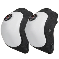 Masseur de genou sans fil avec compresse chaude, soulagement de la douleur, soutien par compression d'air, vibration, contrôle du temps et isolation
