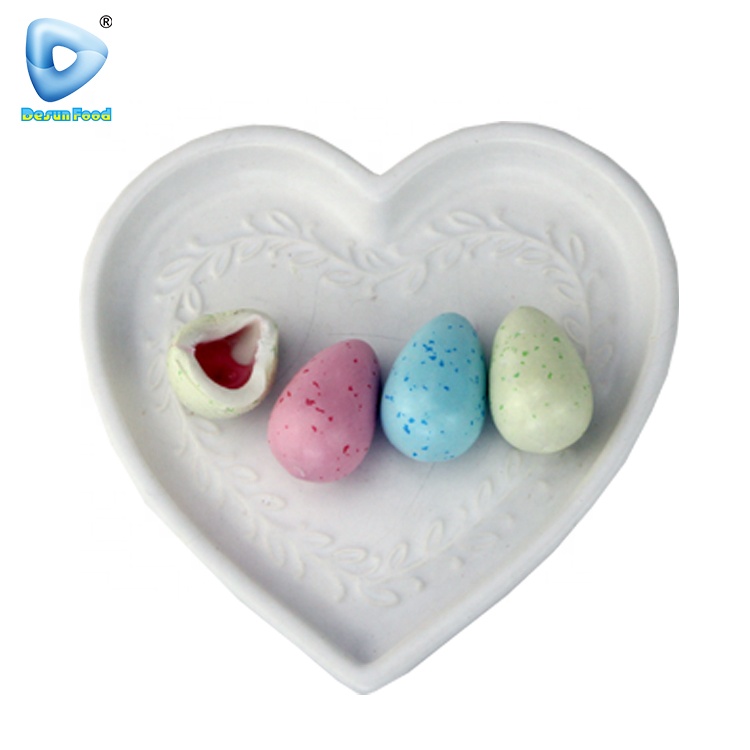 Chinese Colorful Fruit Flavor Dinosaur Egg Shape Center Filled Bubble Gum