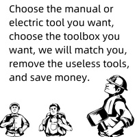 Dites au outil ce que vous souhaitez : choisissez votre boîte à outils préférée. Ensemble d'outils de bricolage. Boîte à outils multi-spécifications.