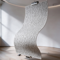 Panneau mural en pierre flexible, installation facile, texture naturelle, décoration intérieure et extérieure, carrelage souple, pierre étoilée lunaire
