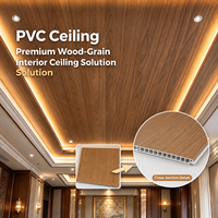 Plaques de plafond en PVC, style classique, panneau mural, laminage, revêtement composite en plastique, 25x8/7/6mm