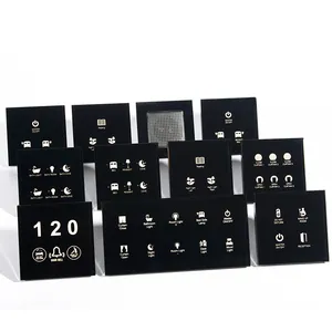 RCU Modbus פרוטוקול חכם בקרת ניהול כל מלון מזג זכוכית מגע מתגי פתרון, מלון חשמל מתג - Product Image 1