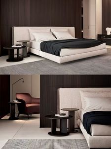 Base de Cama Moderna Tapizada, Tamaño King, Tela Suave, Diseño Minimalista, Estructura de Madera, Muebles de Dormitorio - Product Image 1
