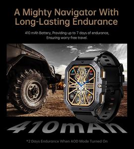 Smartwatch Alan C28 con Logo Personalizzato - Display AMOLED, Ricarica Wireless, SOS, Impermeabile IP68, Cassa in Lega, Cinturino in Gomma, Touch Screen - Product Image 6