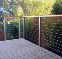 Système de garde-corps en câble en acier inoxydable 304 316 pour escalier intérieur, terrasse extérieure, balcon, balustrade en câble métallique, main courante