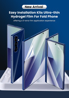 Protection d'écran pliable pour téléphone en TPU, couverture intégrale HD transparente, ultra-fine, antistatique, anti-graisse, imperméable, résistante à la saleté, sans bulles