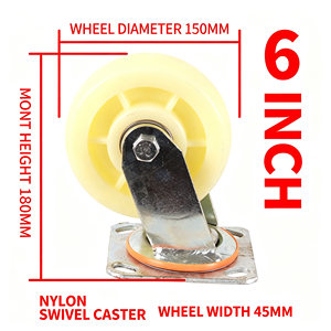 Twin Wheel Hooded Design Quiet Rolling Stem Mount Hospital Bed Medical Grade Medical Equipment Caster Wheel With Casters Set - Product Image 2