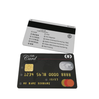 Carte de crédit factice en plastique, taille carte de crédit, carte publicitaire, carte de membre