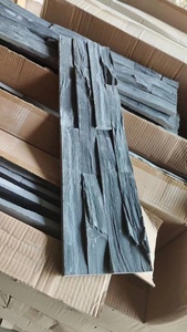 Diseño 3D Paneles de pared de pizarra de carbono negro Panel de pared de piedra Revestimiento de pared exterior para Decoración - Product Image 4