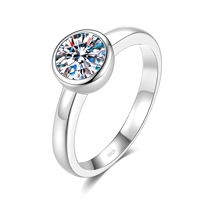 Ensemble de bijoux en moissanite en gros pour femmes, collier en moissanite à profil bas, bijoux en moissanite