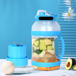 Mixeur à fruits portable de grande capacité 2000 ml avec recharge USB, bouteille de mixeur électrique portable - Product Image 1