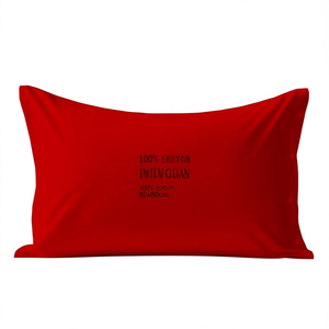 <b>Pillowcase</b> 100% Cotton Red German Size 80x80cm - Product Image 3