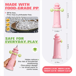 Moderno Juguete Ecológico <span class=keywords><strong>de</strong></span> Plástico para Gatos con Diseño <span class=keywords><strong>de</strong></span> <span class=keywords><strong>Faro</strong></span> Giratorio y Base <span class=keywords><strong>de</strong></span> Ventosa Antideslizante - Product Image 1