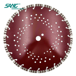 Lame de scie diamantée SANG Arix Technology de 350 mm à haute efficacité de coupe, soudée au laser, pour découpeuse de béton armé - Product Image 1