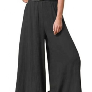Pantalones Anchos Holgados de Algodón y Cáñamo para Mujer, Talla Grande, Pantalones Casuales para Mujer - Product Image 3