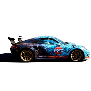 Film adhésif pour voiture NIKO, personnalisation complète du véhicule, marbre, anti-rayures, avec canaux d'air en PVC - Product Image 1