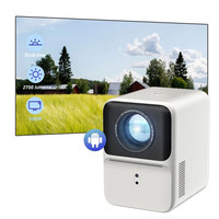 E22 Nuevo Mini Proyector Inteligente Android TV 4K WiFi Personalizable, Económico, Inalámbrico, Sellado, con Sonido Estéreo HIFI, Portátil para Negocios y Educación