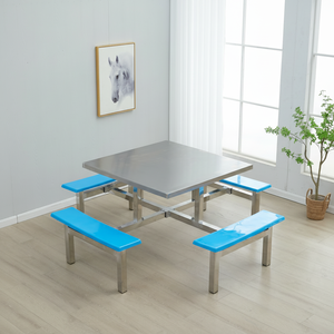 Nouveau produit Table de salle à manger en acier inoxydable durable en gros 1.2m - Product Image 1