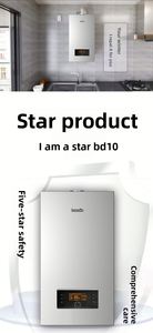 Caldera de Gas montada en la pared de doble propósito, carcasa de acero inoxidable, cobre para calefacción de suelo doméstico, baño especial - Product Image 6