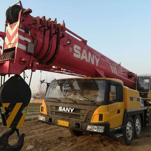 Grue d'occasion Sany 100 tonnes de haute qualité, certifiée EPA, avec pièces hydrauliques fiables pour le levage sur site - Product Image 1