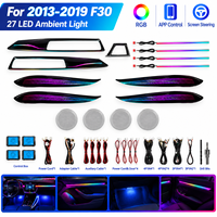 Éclairage d'ambiance 64 couleurs F30 pour BMW Série 3 Gran Coupé F30 F28 F33 F32, amélioration de l'éclairage LED intérieur du tableau de bord