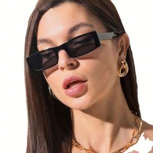 Lunettes de soleil carrées petites à monture léopard verte 2021, personnalisables avec logo, style vintage, pour femmes – Vente chaude - Product Image 2