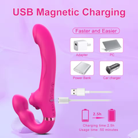 190 Paar Vibrationsstäbe mit zwei Köpfen, 10 Vibrationsfrequenzen + 5 Vibrationsgeschwindigkeiten, kabellose Fernbedienung, USB, magnetisch, für den täglichen Gebrauch