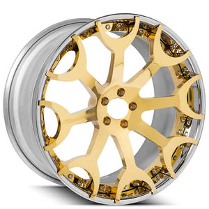 Jantes forgées sur mesure HS-02034 en deux parties, en alliage maillé, 18-24 pouces, 5X112 5X108 5X114.3 5X120, moyeux de rechange pour modèle Lexus - Product Image 1