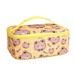 Sac à bento isolé de dessin animé Les étudiants apportent une boîte à lunch Sac fourre-tout Sac à lunch rectangulaire en aluminium - Product Image 1