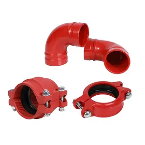 Supplier Original Price grooved Flexible Joint Ductile Iron Pipe Fittings for Fire Fighting Systems