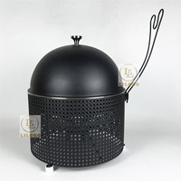 Nouveau design – Plat de service noir en acier inoxydable 8L avec cadre perforé – Chauffe-plat pour buffet d'hôtel, mariage et traiteur
