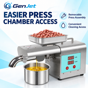 Oil Extraction Machine for Flaxseed and Walnut <strong>Kernels</strong> with Removable Press Assembly and Top Loading Hopper for Countertop Use - Product Image 6