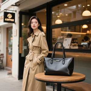 Sacs fourre-tout pour femmes en cuir végétalien de haute qualité pour usage quotidien Shopping Fabricant professionnel sur mesure respectueux de l'environnement - Product Image 2