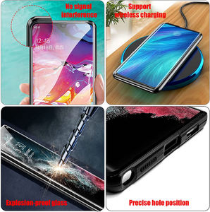 Étui magnétique en métal pour Samsung S23 S22 <span class=keywords><strong>Ultra</strong></span>, protection intégrale 360°, verre trempé double face en aluminium transparent - Product Image 4