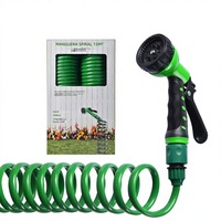 Tuyau d'arrosage automatique télescopique pour jardin, tuyau d'eau à ressort pour le lavage de voitures et l'arrosage des fleurs, tuyau d'eau à ressort anti-explosion
