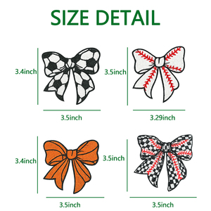 Nhà Sản Xuất Tùy Chỉnh Thêu Vá Thêu Các Bản Vá Lỗi Bow Sắt Trên <span class=keywords><strong>Sequin</strong></span> Các Bản Vá Lỗi Cho Mũ Quần Áo - Product Image 2